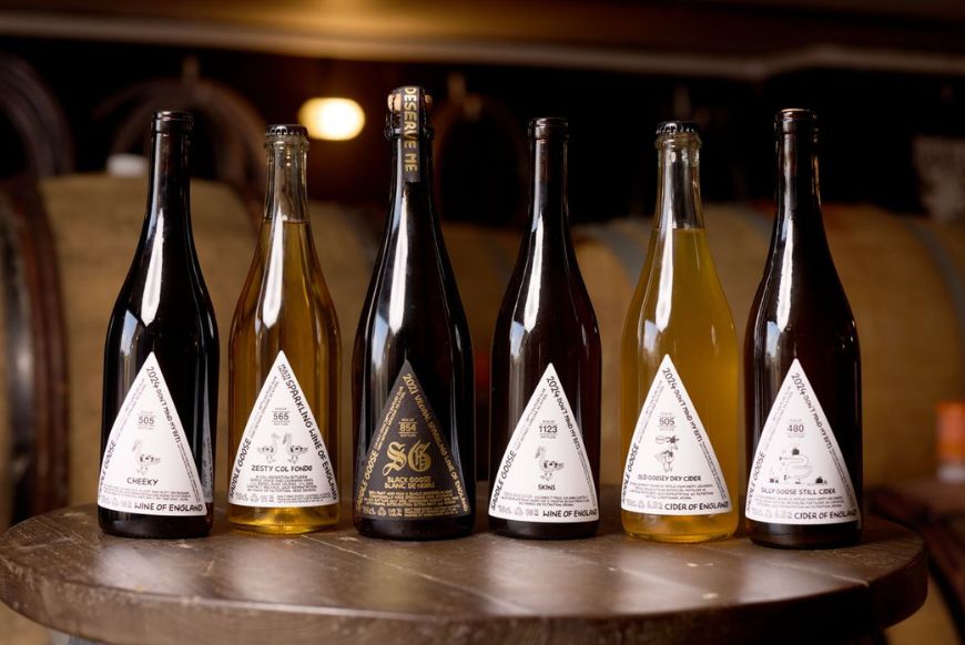 Saddle Goose wine bottles